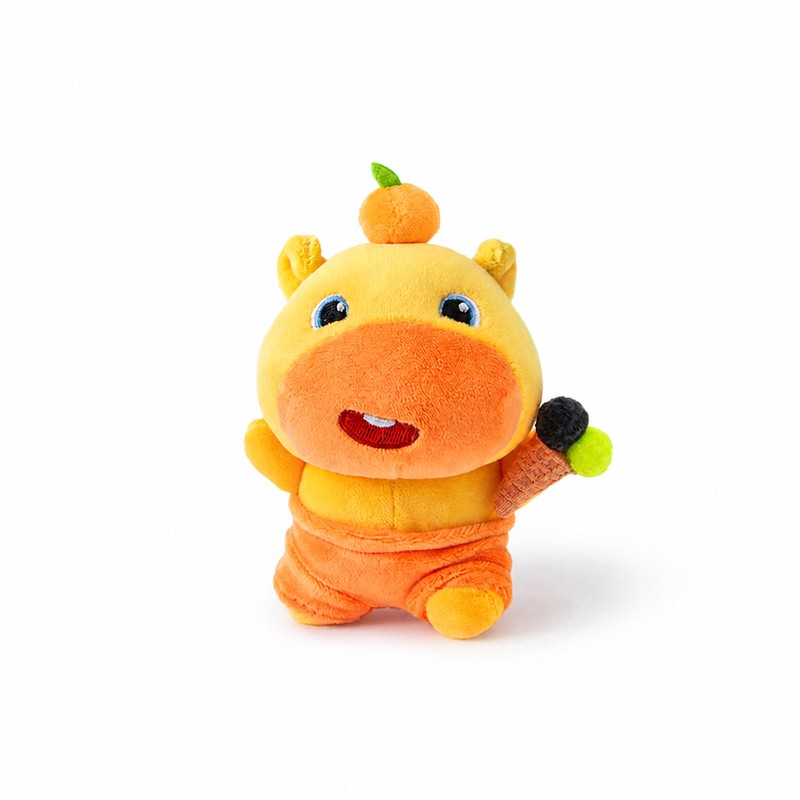 Officially Licensed Ice Cream Capybara Plush Keychain Bag Charm (10 cm / 3.9 in)