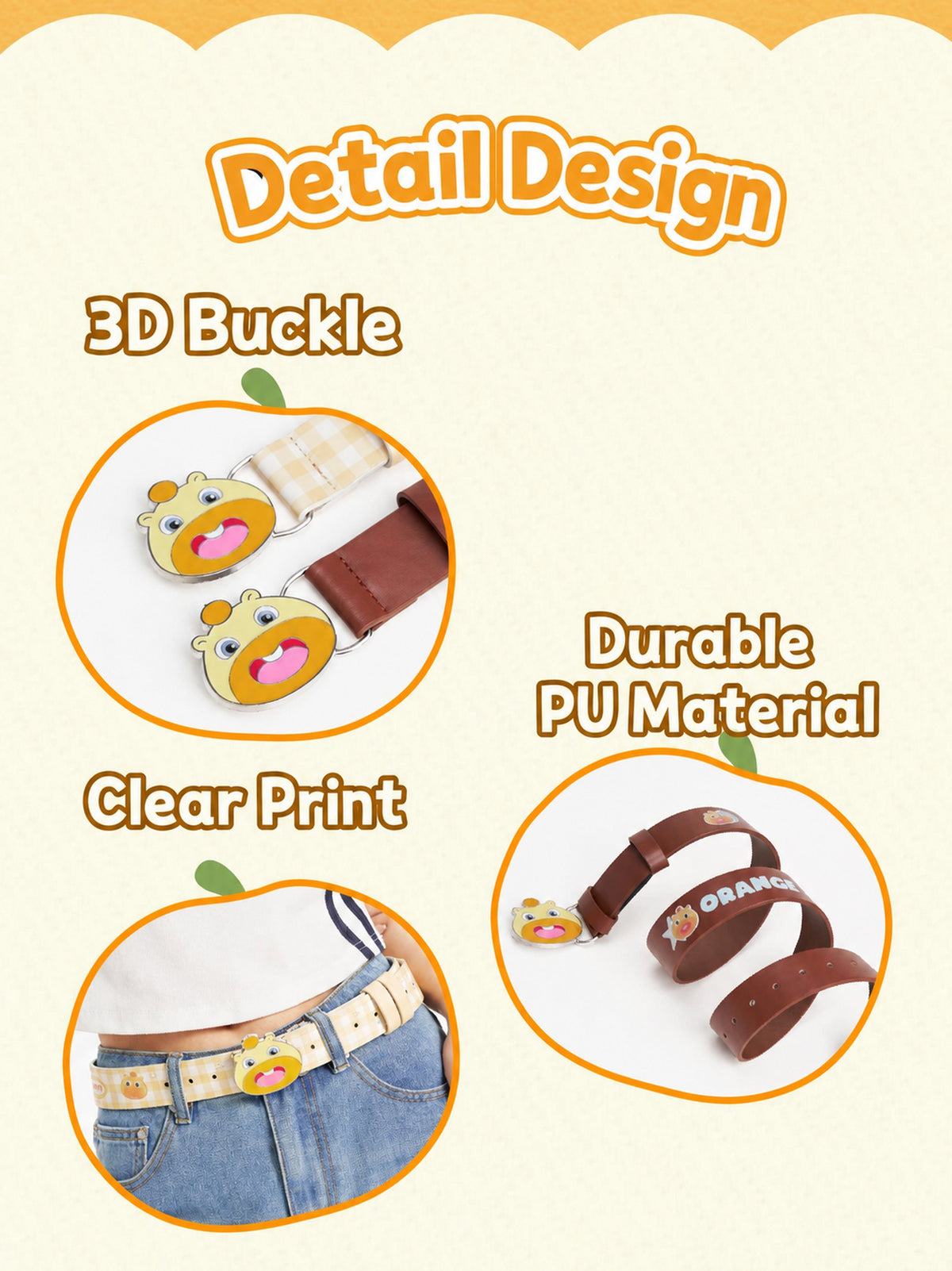 Officially Licensed Capybara Lulu Adjustable PU Belt