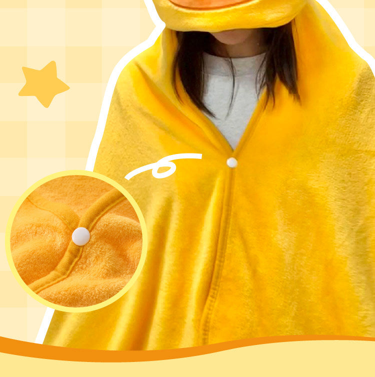 Officially Licensed Capybara Lulu Hooded 2-in-1 Throw Blanket