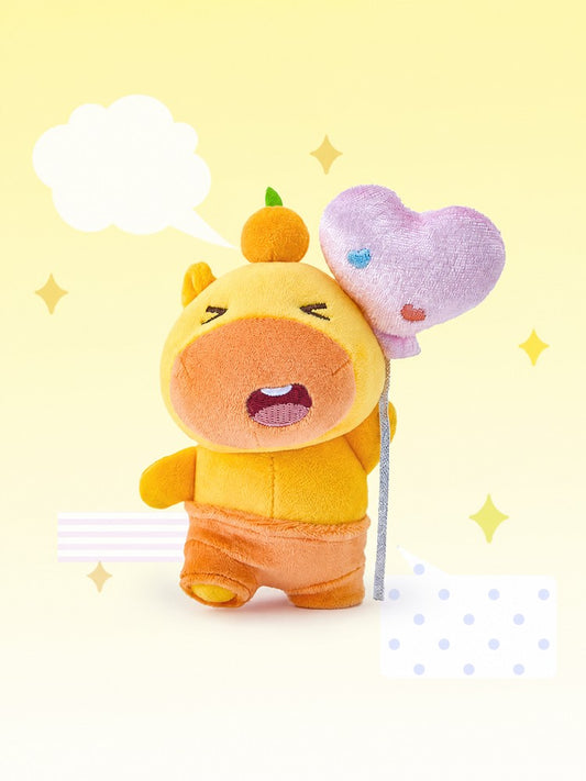 Officially Licensed Capybara Lulu Balloon Plush Keychain (10 cm / 3.9 in)