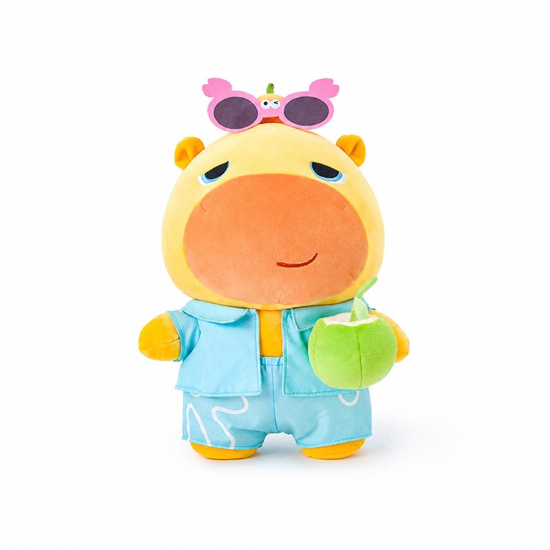 Officially Licensed Duoai Capybara Lulu Vacation Plush Toy (35 cm / 13.8 in)
