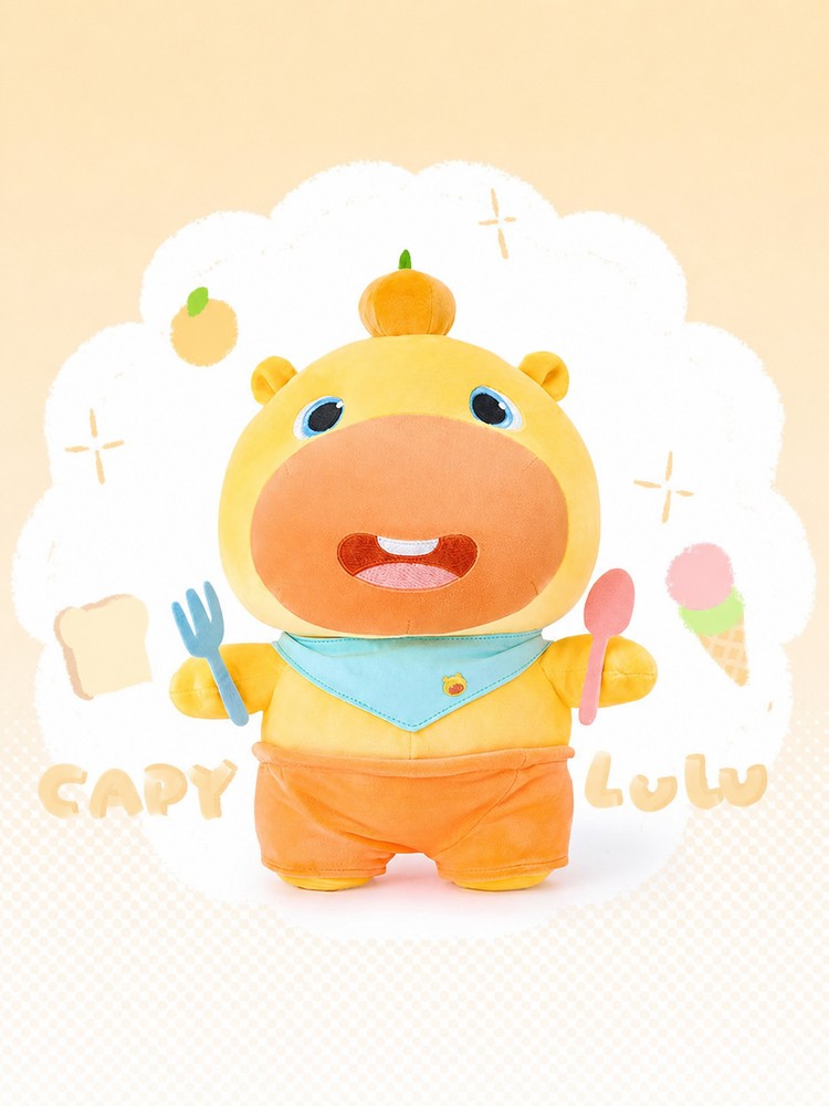 Officially Licensed Capybara Lulu Plush Toy (35 cm / 13.8 in)