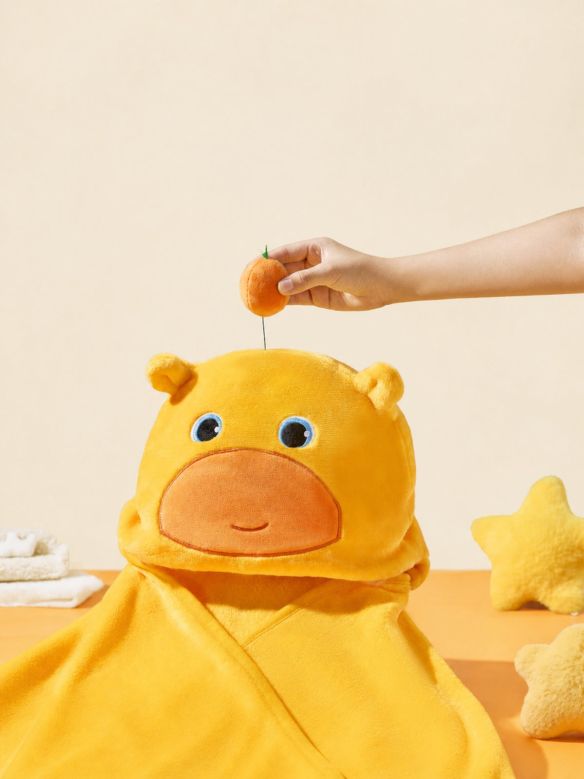 Officially Licensed Capybara Lulu Hooded 2-in-1 Throw Blanket
