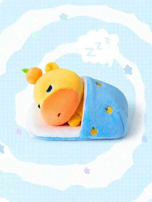 Officially Licensed Capybara Lulu Pull-String Plush Keychain (11 cm / 4.3 in)