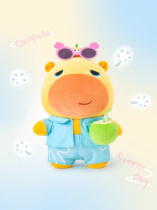 Officially Licensed Duoai Capybara Lulu Vacation Plush Toy (35 cm / 13.8 in)