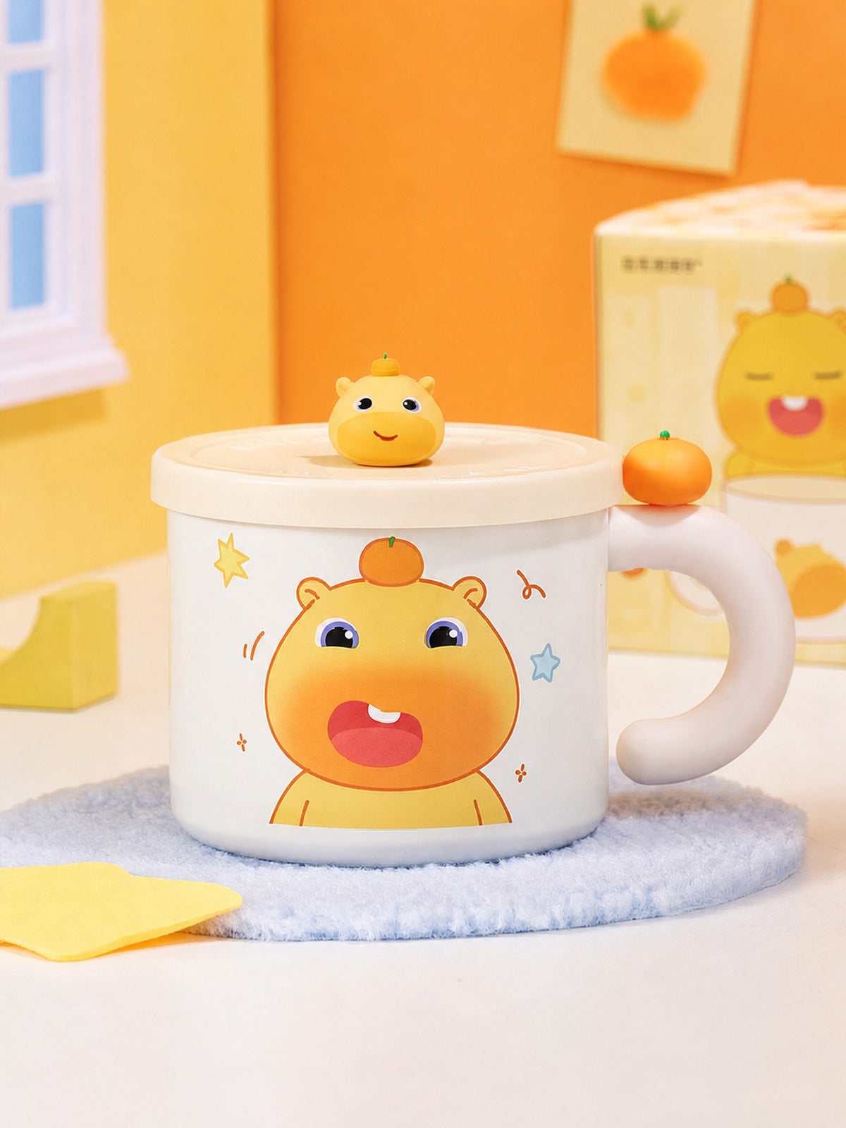 Officially Licensed Yancang Capybara Lulu 450 ml Insulated Desk Mug