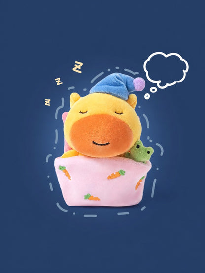 Duoai Sleeping Capybara Plush Bag Charm