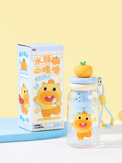 Officially Licensed Capybara Lulu Tritan Water Bottle, 550 mL