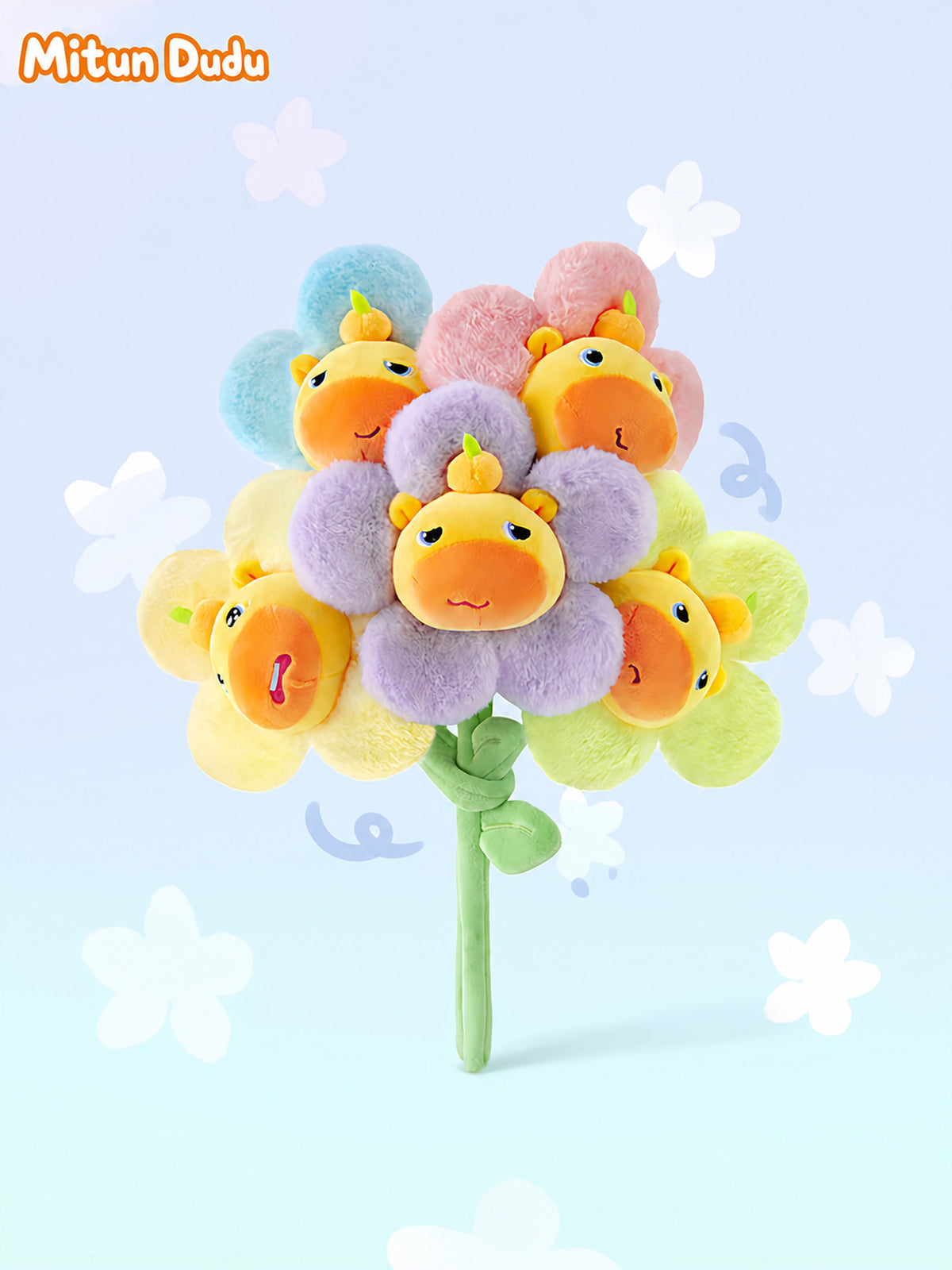 Officially Licensed Capylulu Plush Flower Bouquet