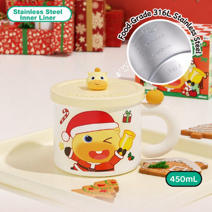 Officially Licensed Capybara Lulu Christmas Insulated Mug