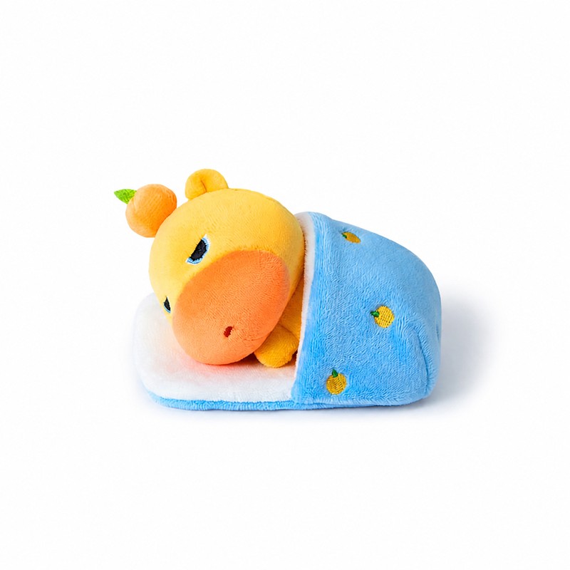 Officially Licensed Capybara Lulu Pull-String Plush Keychain (11 cm / 4.3 in)