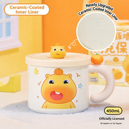 Officially Licensed Yancang Capybara Lulu 450 ml Insulated Desk Mug