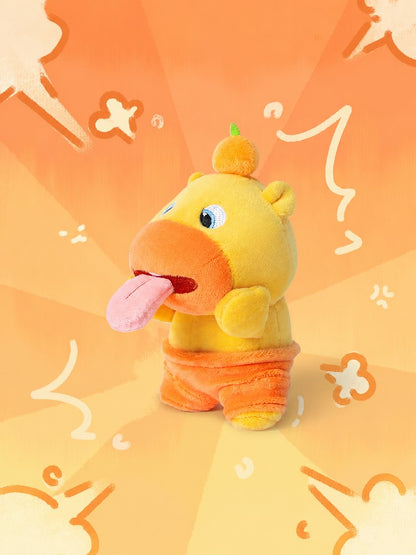 Duoai Magnetic Tongue-Out Capybara Plush Keychain