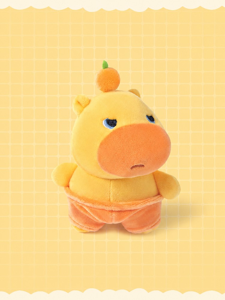 Capybara HiHi Aloof Plush Bag Charm Keychain, 10 cm