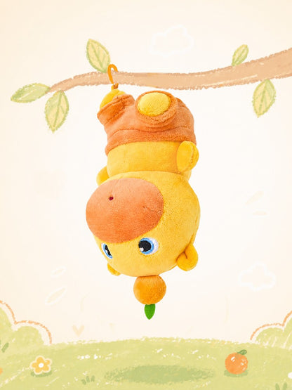 Officially Licensed Capybara Lulu Upside-Down Plush Keychain (10 cm / 3.9 in)