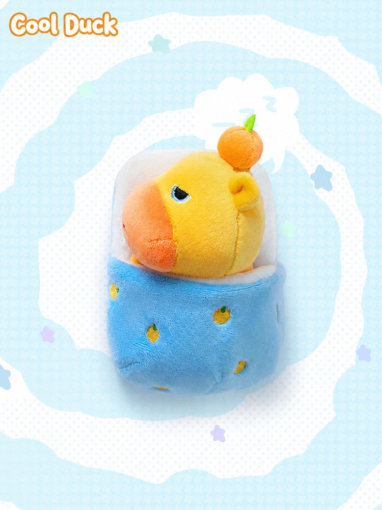 Officially Licensed Capybara Lulu Pull-String Plush Keychain (11 cm / 4.3 in)