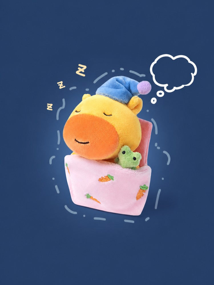 Duoai Sleeping Capybara Plush Bag Charm