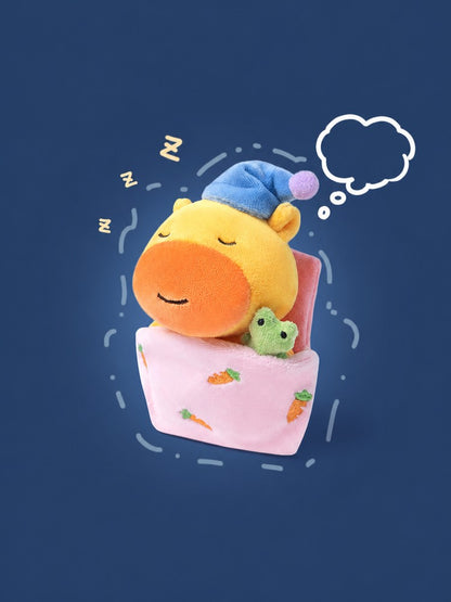 Duoai Sleeping Capybara Plush Bag Charm