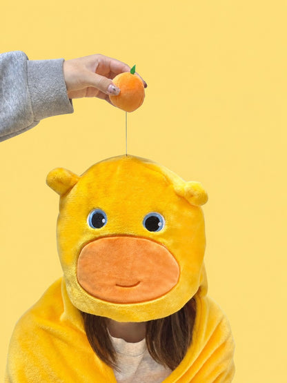 Officially Licensed Capybara Lulu Hooded 2-in-1 Throw Blanket