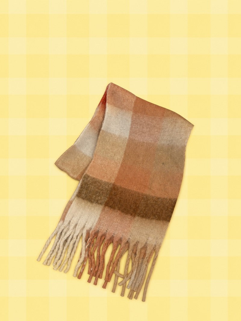 Officially Licensed Capybara Lulu Plaid Winter Scarf