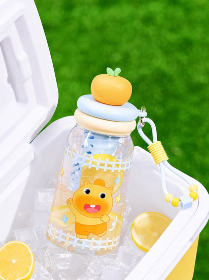 Officially Licensed Capybara Lulu Tritan Water Bottle, 550 mL