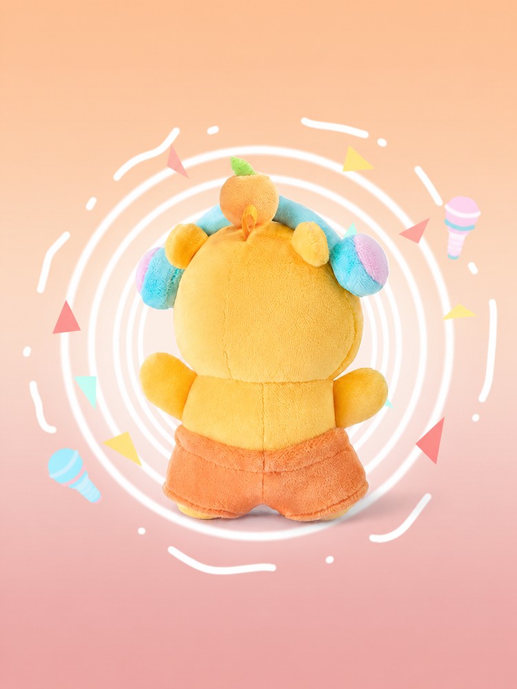 Duoai Listening Lulu Capybara Plush Keychain, 10 cm