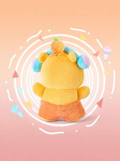 Duoai Listening Lulu Capybara Plush Keychain, 10 cm