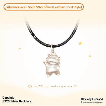 Officially Licensed Capybara Lulu S925 Silver Necklace