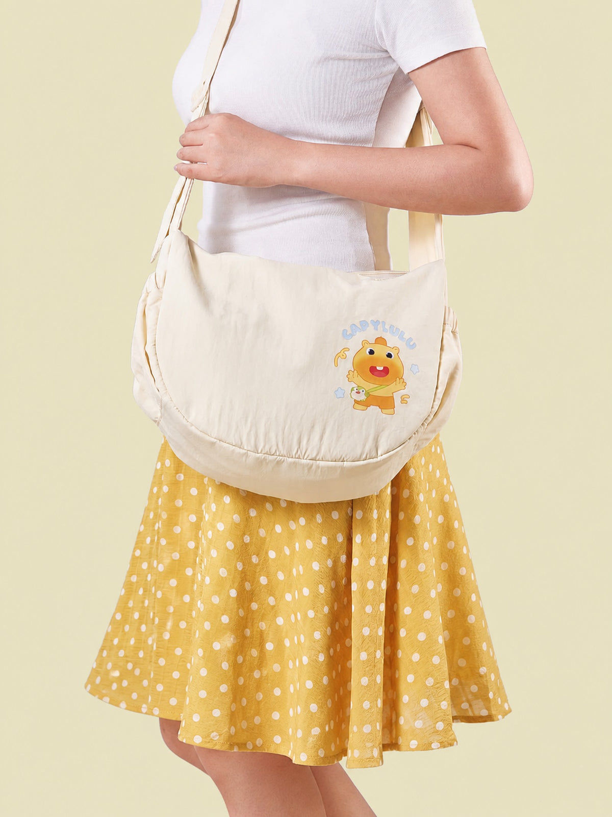 Officially Licensed Capybara Lulu Happy Crossbody Bag