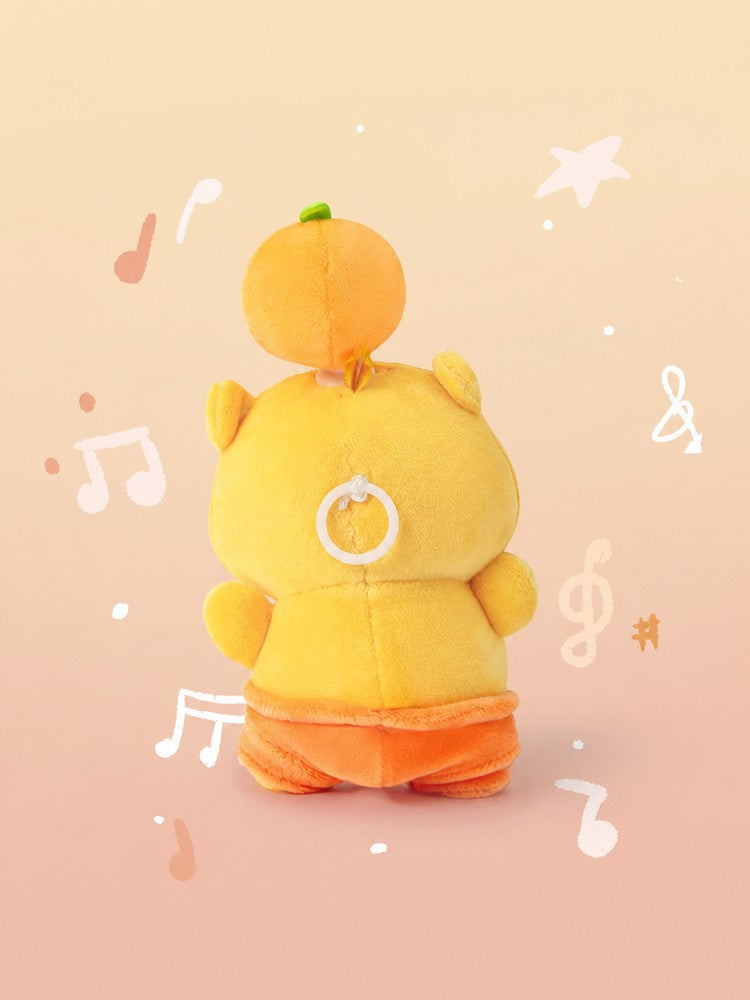 Officially Licensed Duoai Capybara Lulu Pull-String Spinning Plush Bag Charm (13 cm / 5.1 in)