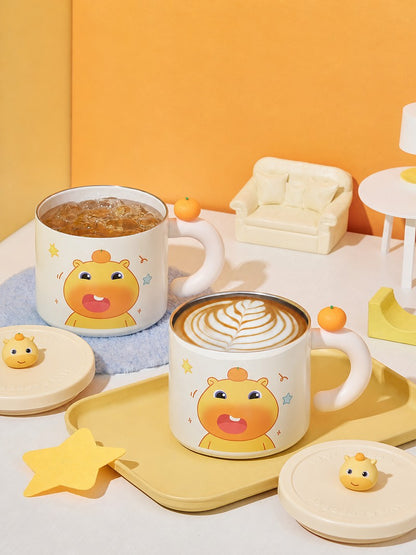 Officially Licensed Yancang Capybara Lulu 450 ml Insulated Desk Mug