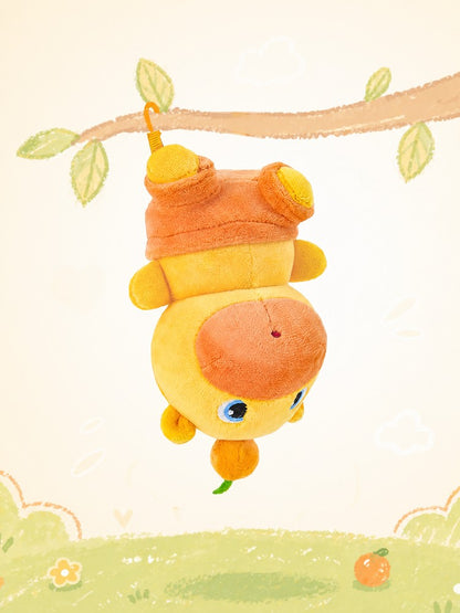 Officially Licensed Capybara Lulu Upside-Down Plush Keychain (10 cm / 3.9 in)
