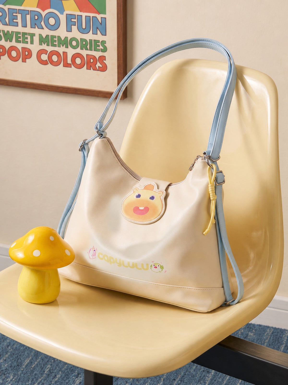 Officially Licensed Capybara Lulu Happy Tote Bag