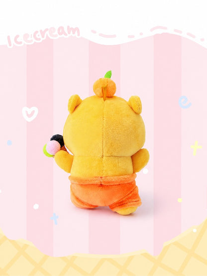 Officially Licensed Ice Cream Capybara Plush Keychain Bag Charm (10 cm / 3.9 in)
