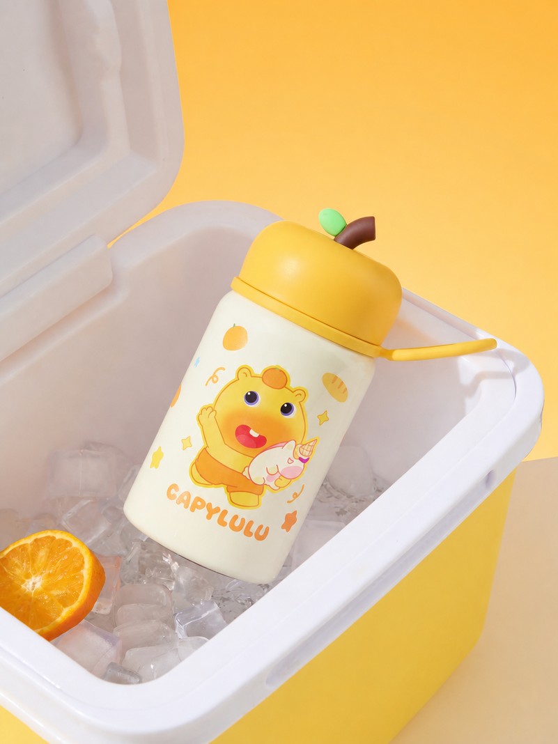 Officially Licensed Capybara Lulu Orange Insulated Bottle