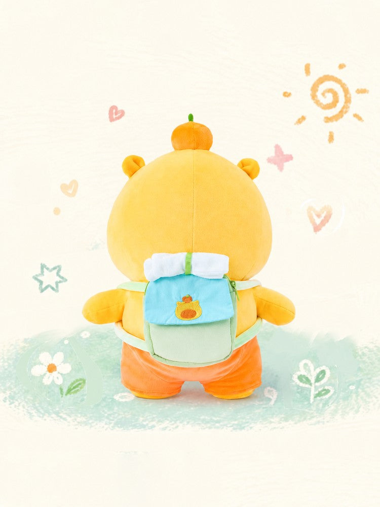 Officially Licensed Duoai Capybara Lulu Backpack Plush Toy (35 cm / 13.8 in)
