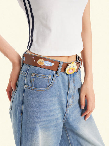 Officially Licensed Capybara Lulu Adjustable PU Belt
