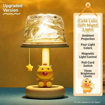 Officially Licensed Cute Capybara Lulu Night Light with Projection
