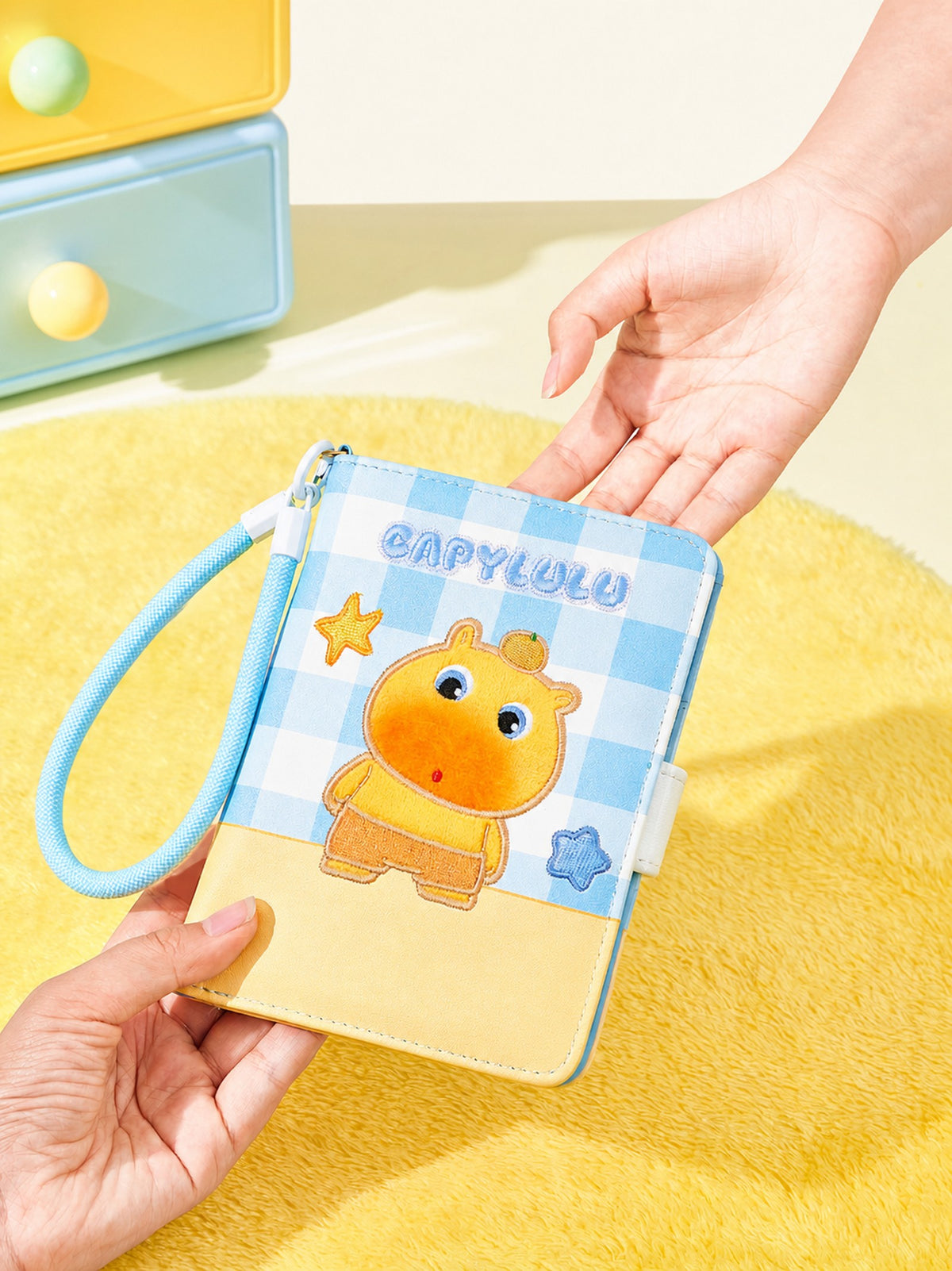 Officially Licensed Capybara Lulu PU Leather Passport Holder