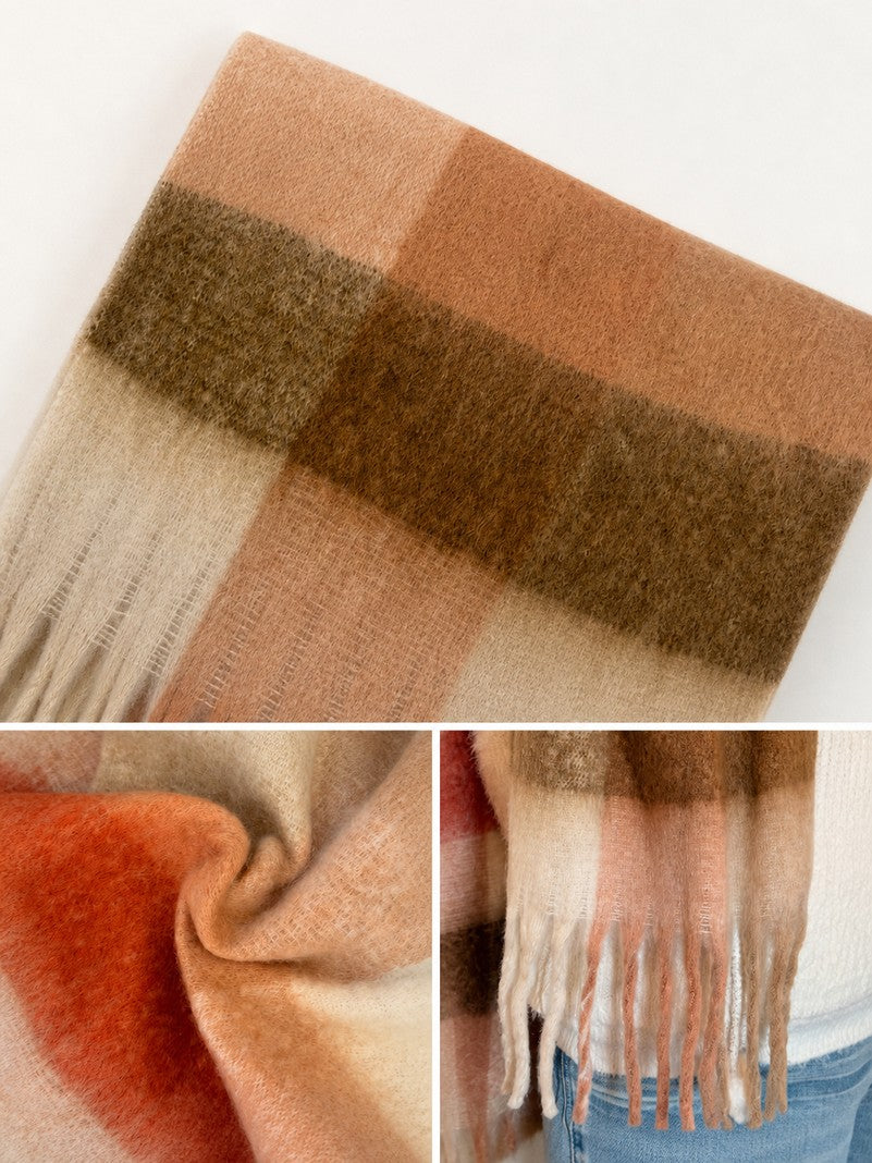 Officially Licensed Capybara Lulu Plaid Winter Scarf