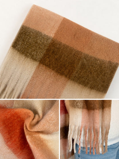 Officially Licensed Capybara Lulu Plaid Winter Scarf