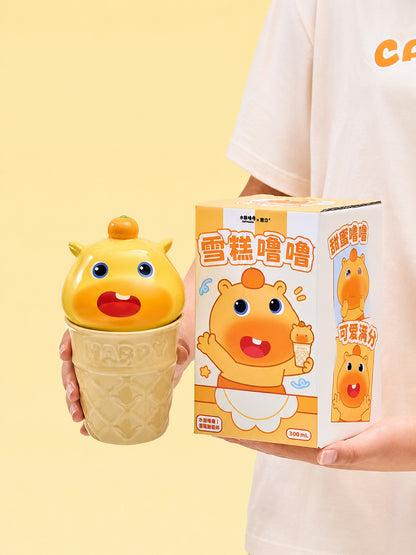 Officially Licensed Capybara Lulu Ice Cream Ceramic Mug