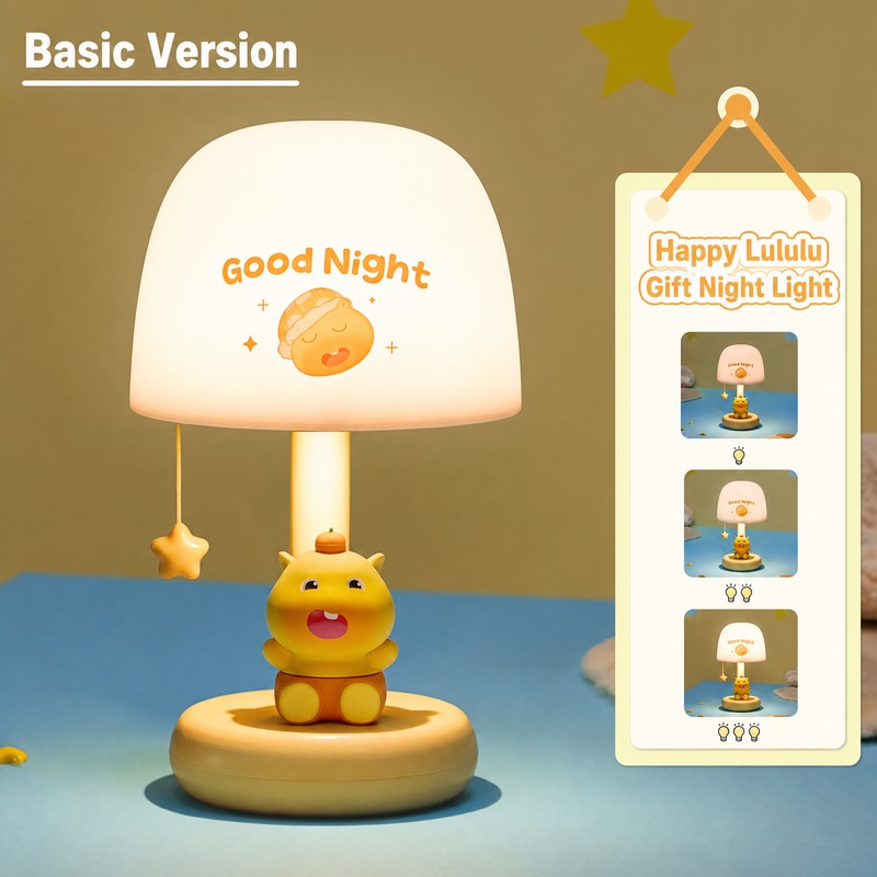 Officially Licensed Cute Capybara Lulu Night Light with Projection